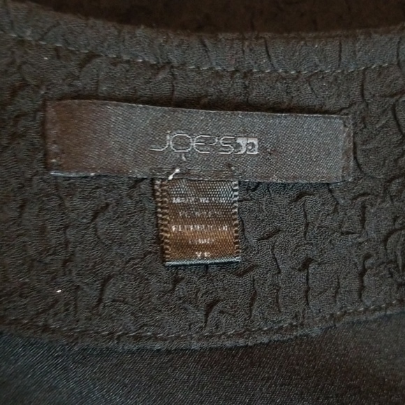 Joes Jeans Faux Leather Trim Textured Tank - Picture 5 of 6